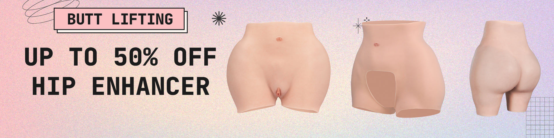 Hip Pads, Silicone Vagina