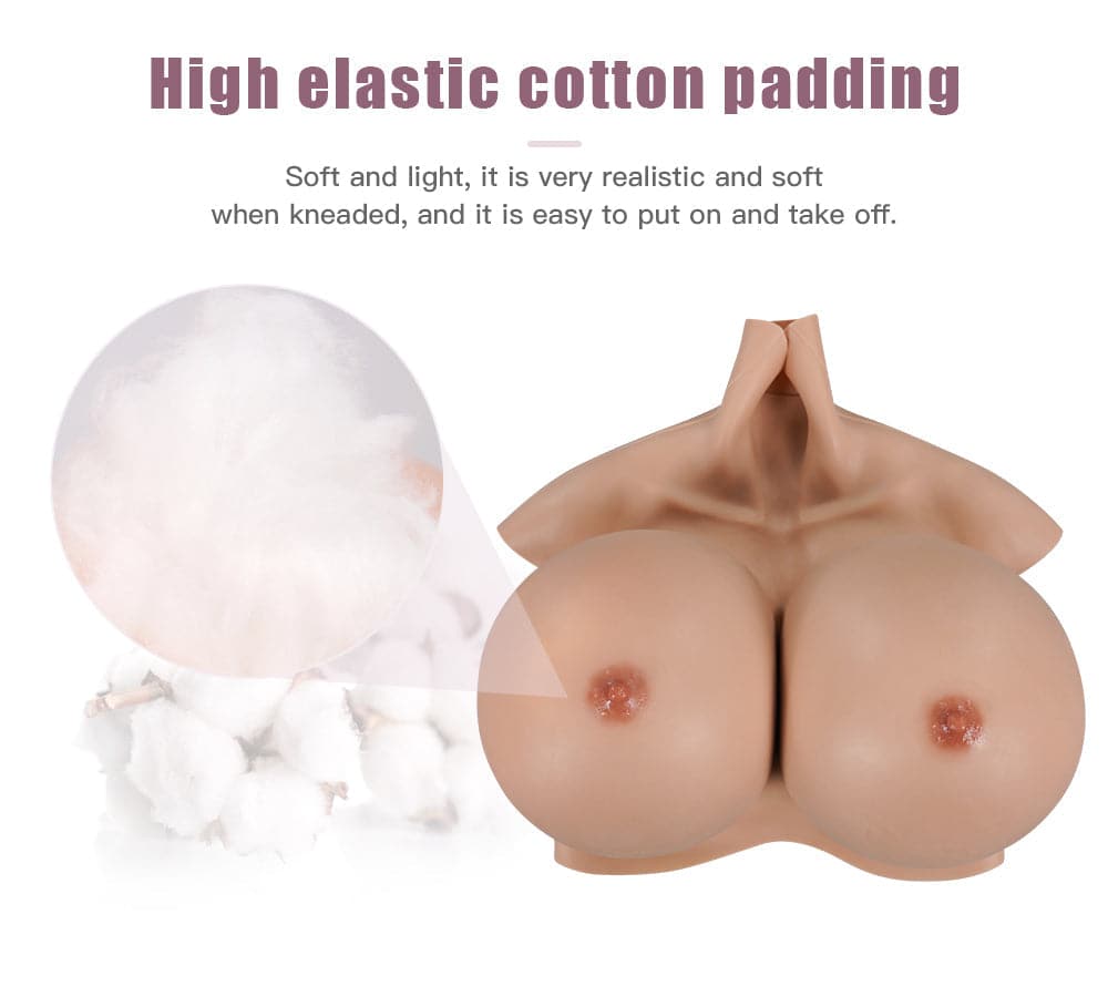 Z Cup Silicone Huge Boobs Breastplate for Crossdresser