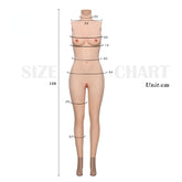 D Cup Ankle-length Bodysuit 4G for Crossdresser