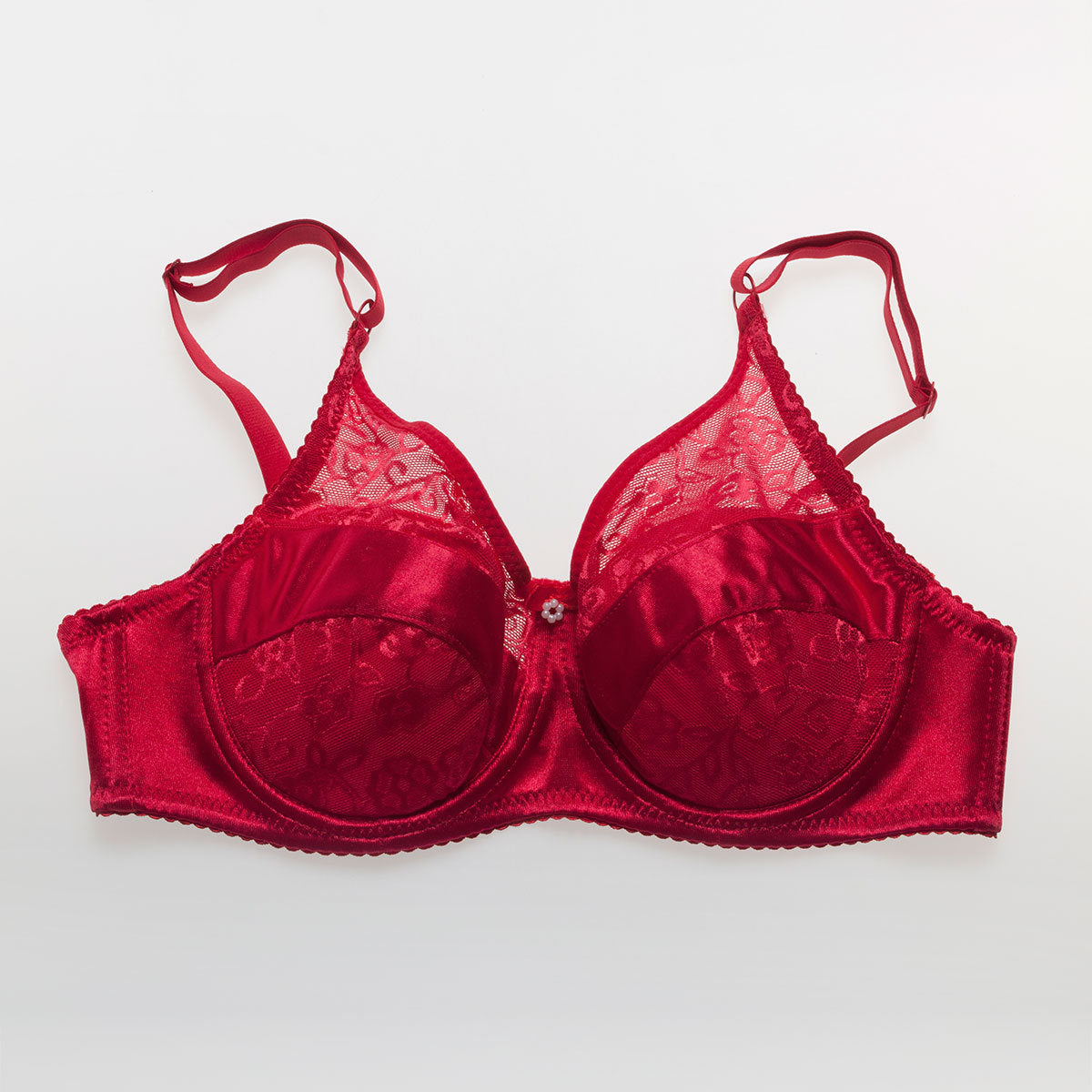 Teardrop Shaped Silicone Breast Forms with Red Pocket Bra for Crossdresser