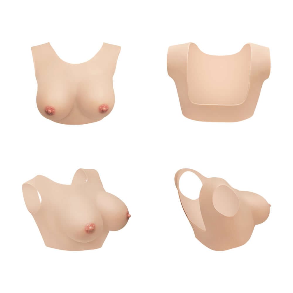 Backless Breastplate Silk Cotton Filler for Crossdresser