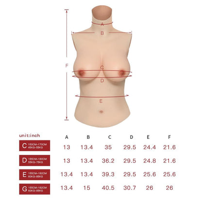 Half Body Breastplate for Crossdresser